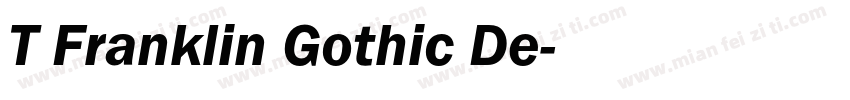 T Franklin Gothic De字体转换